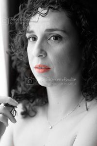 Meryem. Retrato en blanco y negro.