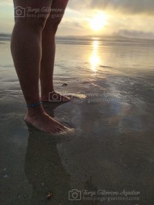 Pisadas en la arena. Galicia, España. Julio del 2021.
