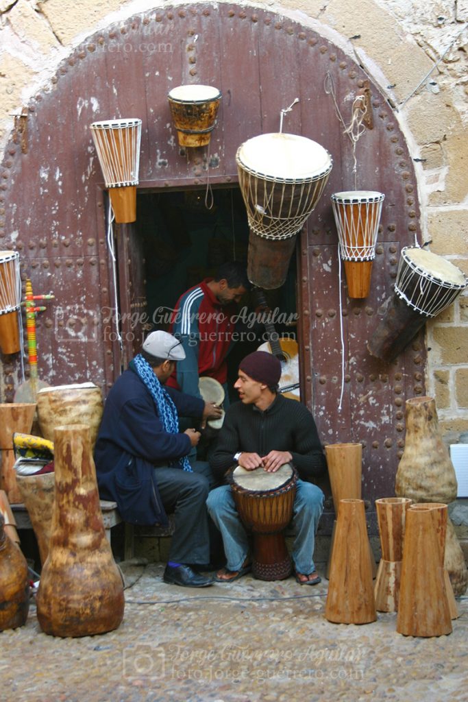 Músicos en Essaouira.